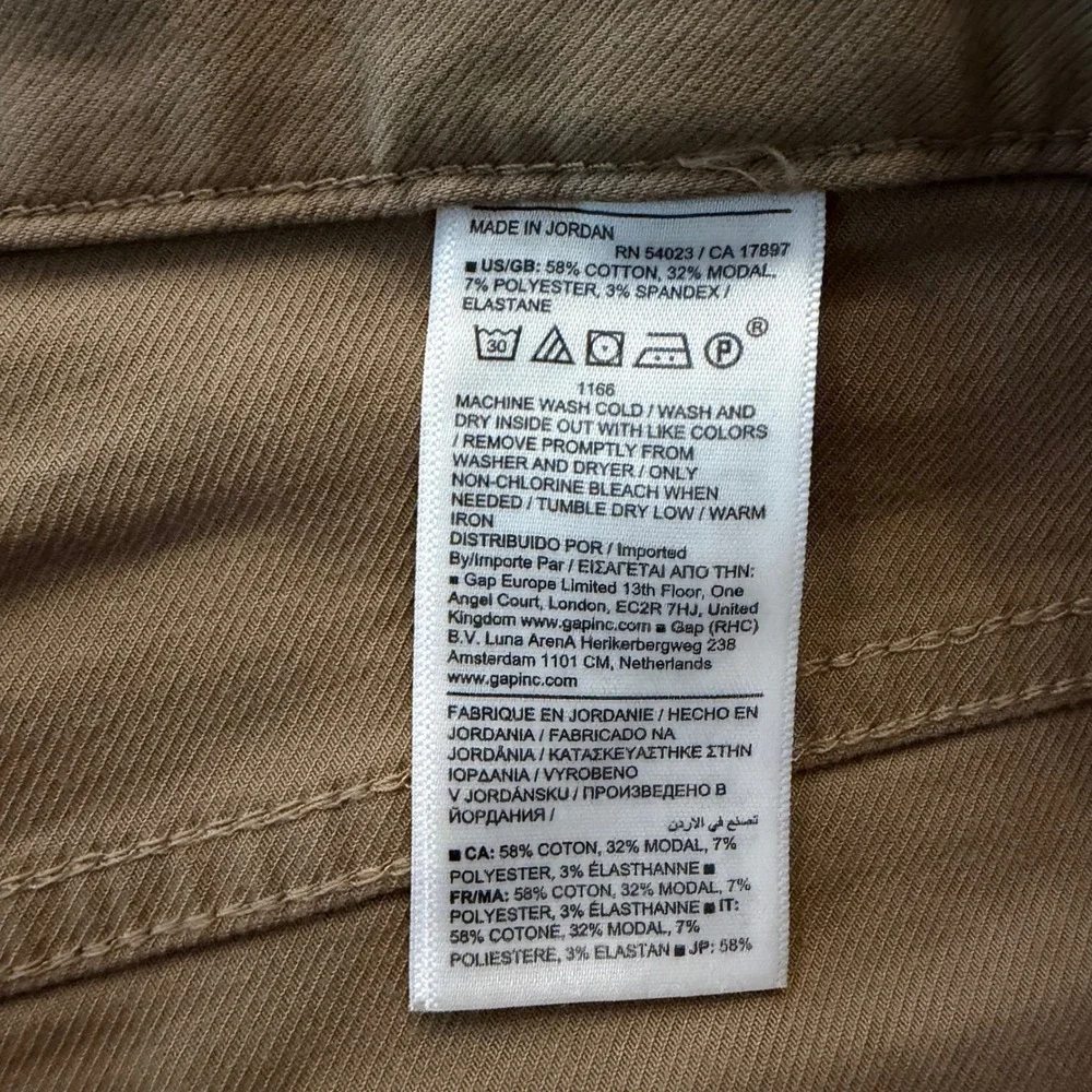 Banana Republic Mens Straight Fit Traveler Pant Khaki Tan Italian Fabric 40x34